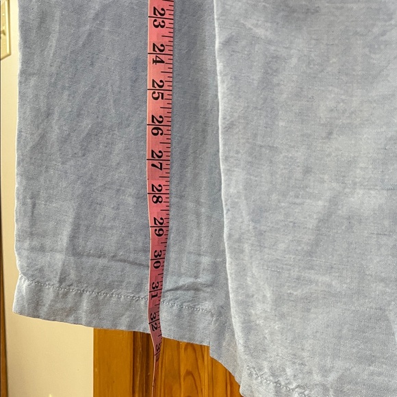 LOFT Light Blue chambray Wide-Leg Pants - Picture 5 of 5